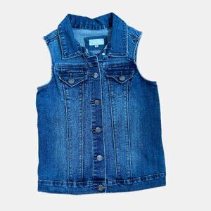 TRACTR GIRLS DENIM JEAN JACKET/VEST SLEEVELESS SIZE 10